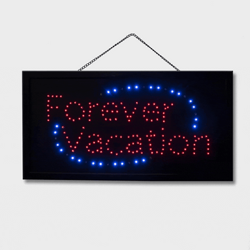"Forever Vacation" Animated Led Sign